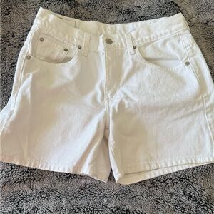 Women's White Denim Shorts